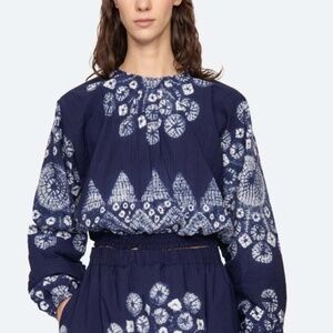 Sea New York Ayana Tie Dye Long Sleeve Top. Brand New
